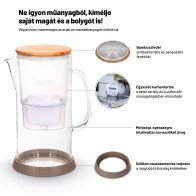 Lauben Glass Water Filter Jug 35GW