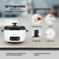 Lauben Rice Cooker Square 1000WB